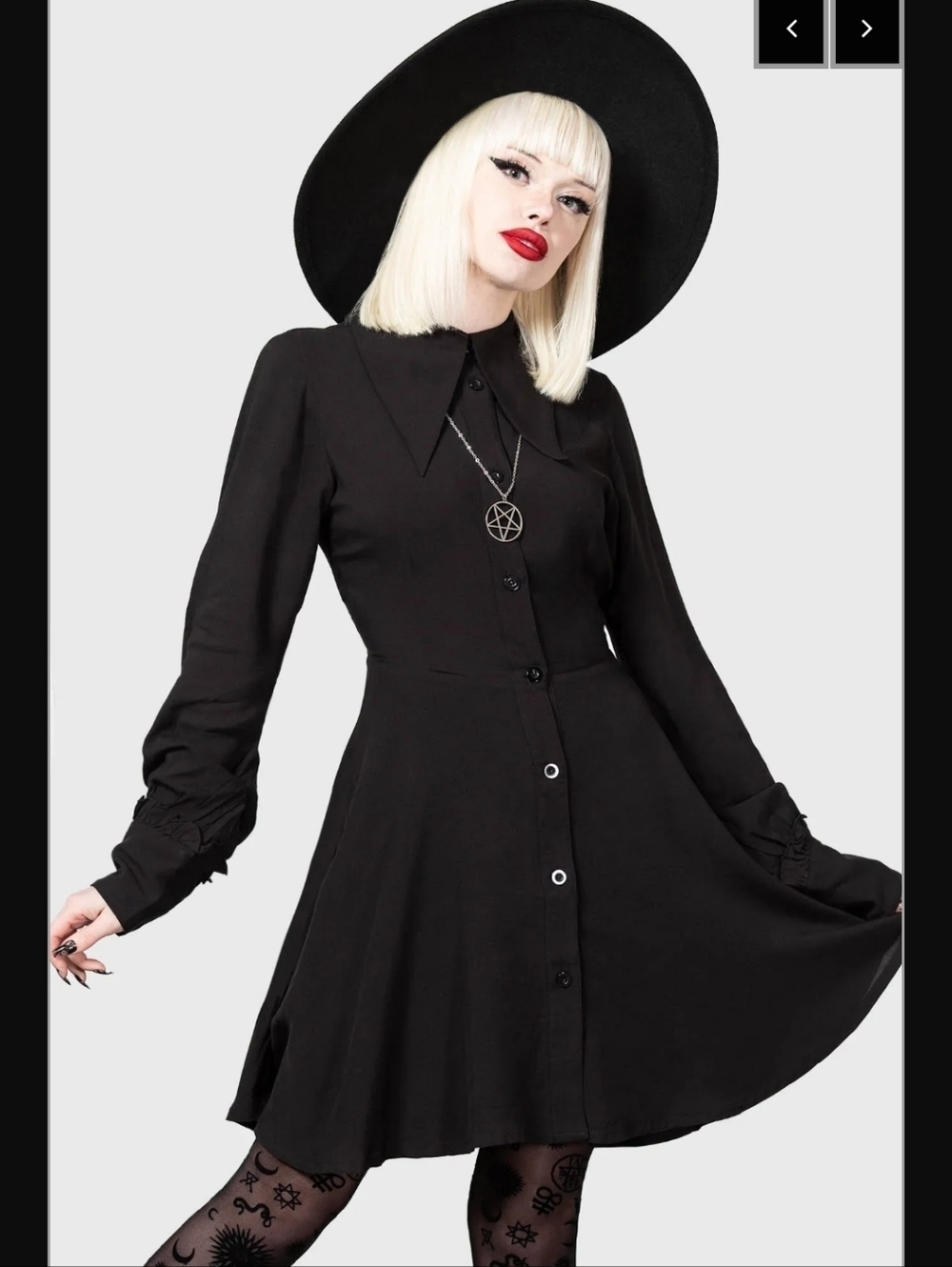 Killstar Kimaris Long Sleeve Dress, BNWT, Size S
